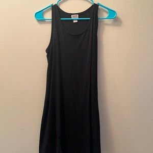 Black Knee-Length Tank Dress